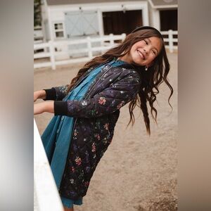 Harlowe Floral Quilted Jacket for Girls